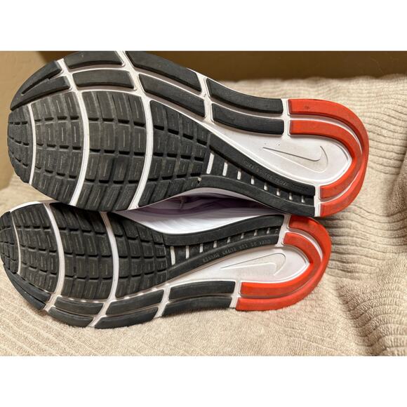 Nike Air Zoom Structure 24 Road Running Shoes, White-Lilac-Rush Orange 9 M US - Picture 9 of 9